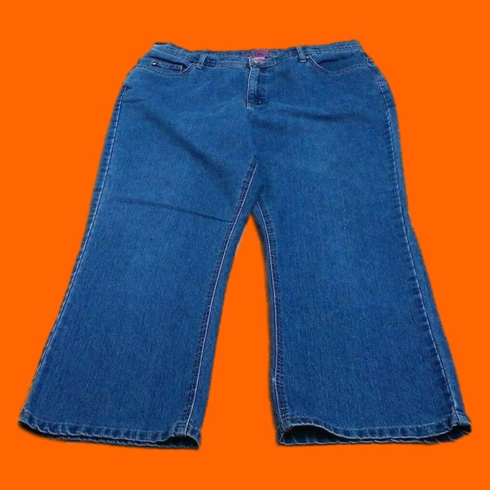 Liz & Me Women's Jeans (38x26) Signature Tummy-Support Stretch Med-Wash Sz 18WP - Picture 14 of 16